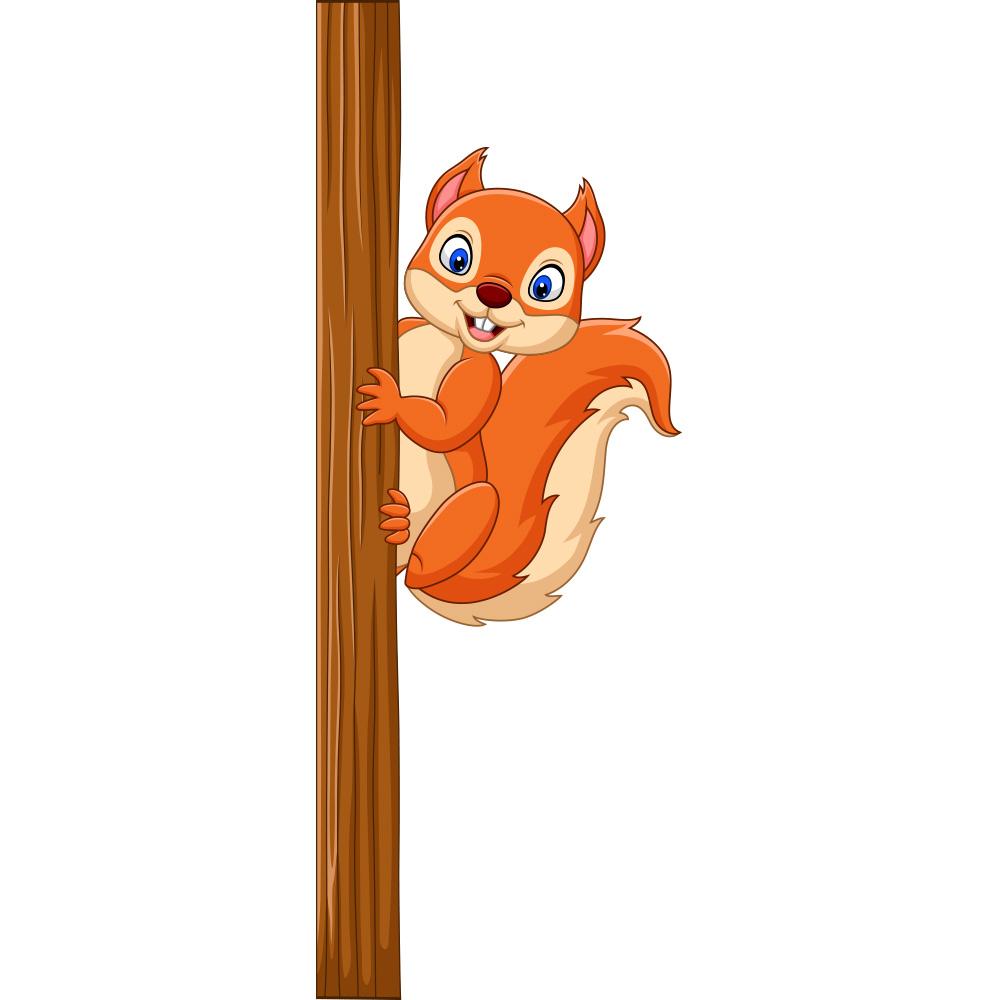Wandtattoo Eichhörnchen für Kinderzimmer