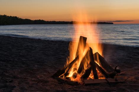 Fototapete Lagerfeuer