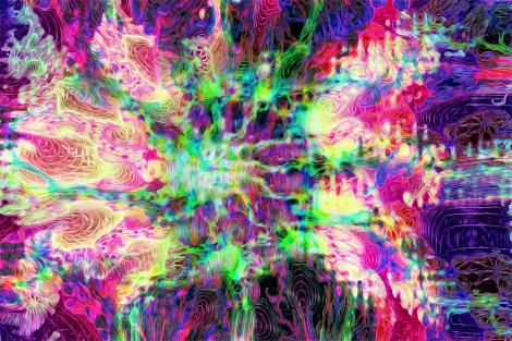 Fototapete psychedelisches Design