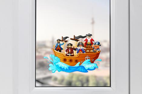 Piratenschiff Fenstersticker