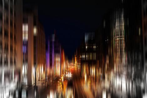 Fototapete - Artwork von der Friedrichstraße in Berlin