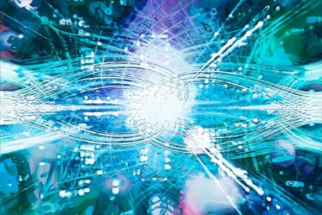 Fototapete Eiskristall-Design mit Mustern