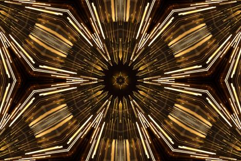 Fototapete symmetrische Lichter