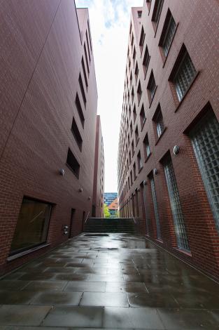 Fototapete Häusergasse in Berlin