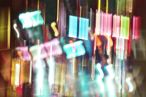 Fototapete Großstadtlichter