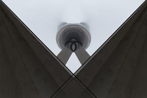 Fototapete Artwork vom Fernsehturm von Berlin