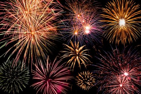 Fototapete Feuerwerk