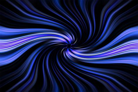 Fototapete – Blauer Lichtstrudel