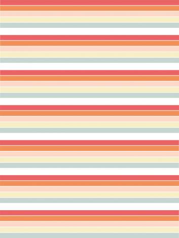 Streifentapete im Hochformat mit Querstreifen in bunten Pastelltönen