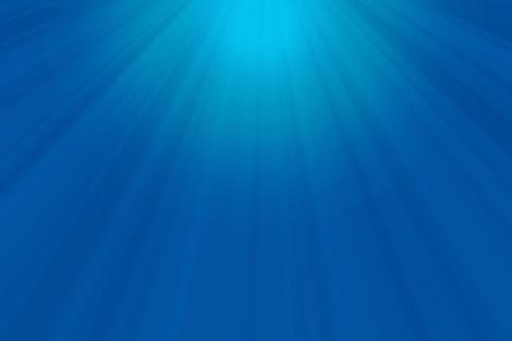 Fototapete Lichtstrahlen unter Wasser