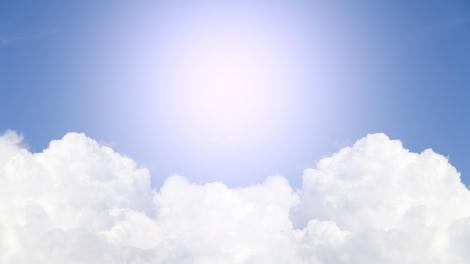 Fototapete Sonnen und Wolken