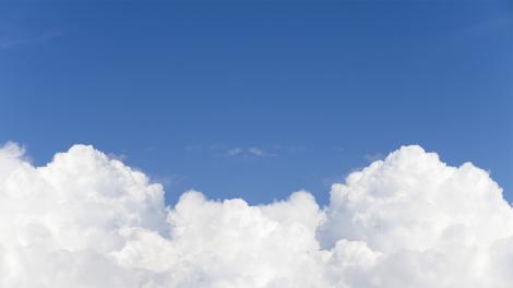 Fototapete weiße Wolken am Himmel