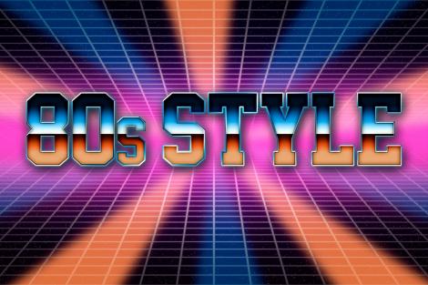 Fototapete aus Vlies – 80s Style im Retrolook