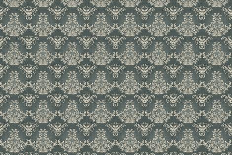Grüne Mustertapete mit Muster aus dem Barock