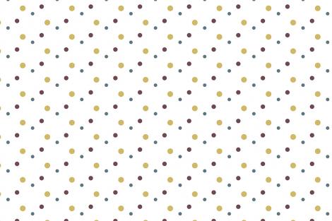 Punktetapete aus Vlies mit grauen, blauen und grünen Punkten