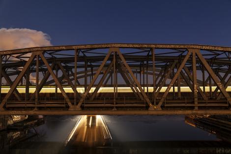 Fototapete S-Bahn-Brücke Berlin