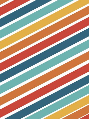 70er-Jahre Streifentapete mit Retro-Streifenmuster