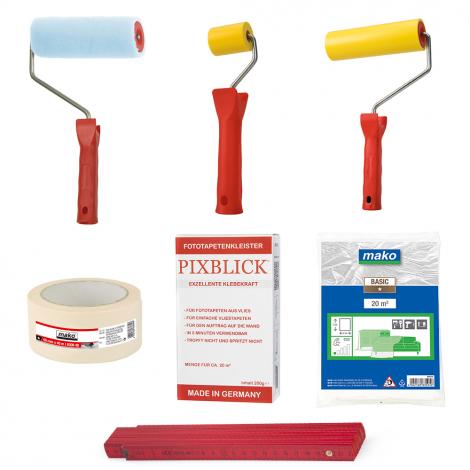 Tapezierwerkzeug Set für Vlies Fototapeten (7 Teile)