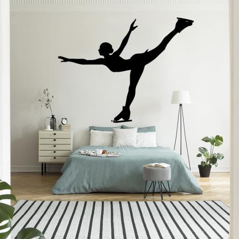 Wandtattoo Eisläuferin